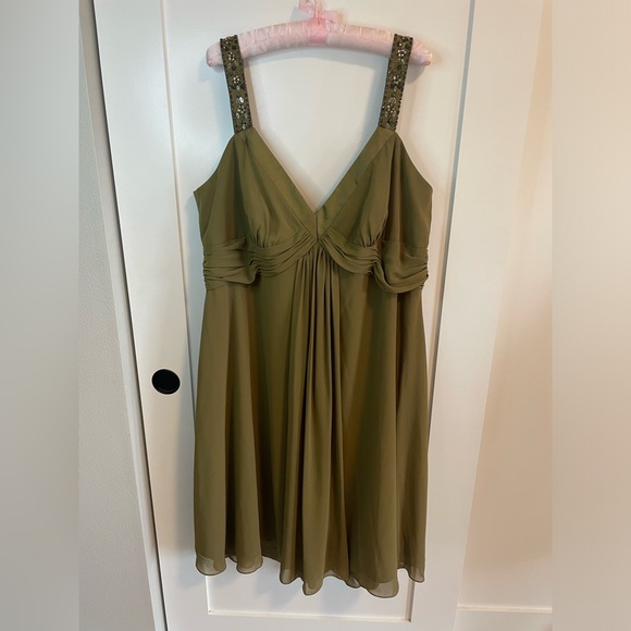 olive green bridesmaid dresses david's bridal Zapaka Women Mint Green Sweetheart Mermaid Bridesmaid Dress Sweep Train Wedding Guest Dress with Slit, Mint Green / US12 main image 1